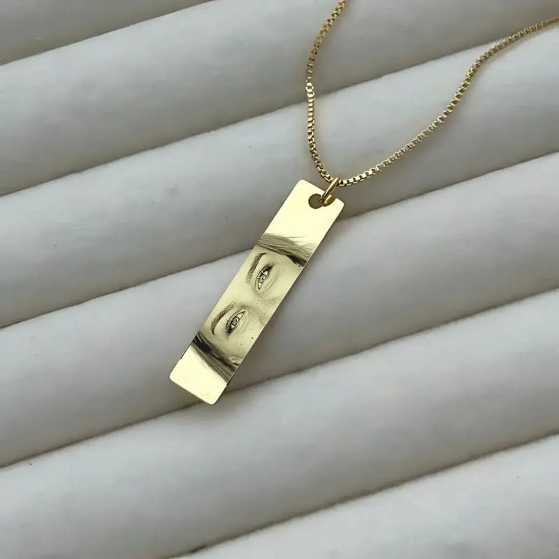 Colar Personalizado Sorriso Olhar Banhado À Ouro 18k Dourado