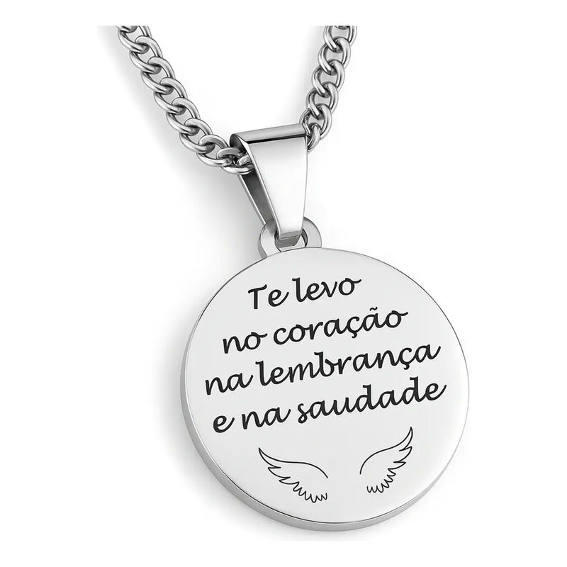 Cordão Personalizado Com Foto - Pingente E Corrente