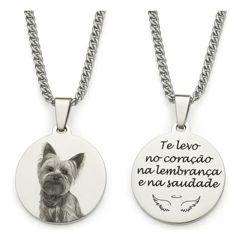Cordão Personalizado Com Foto - Pingente E Corrente