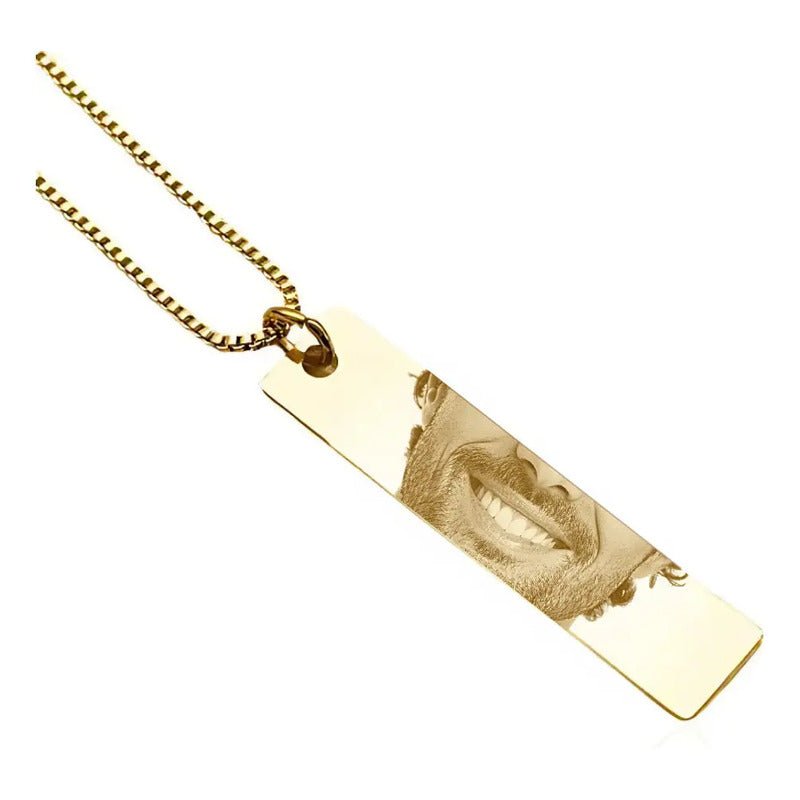 Colar Personalizado Sorriso Olhar Banhado À Ouro 18k Dourado
