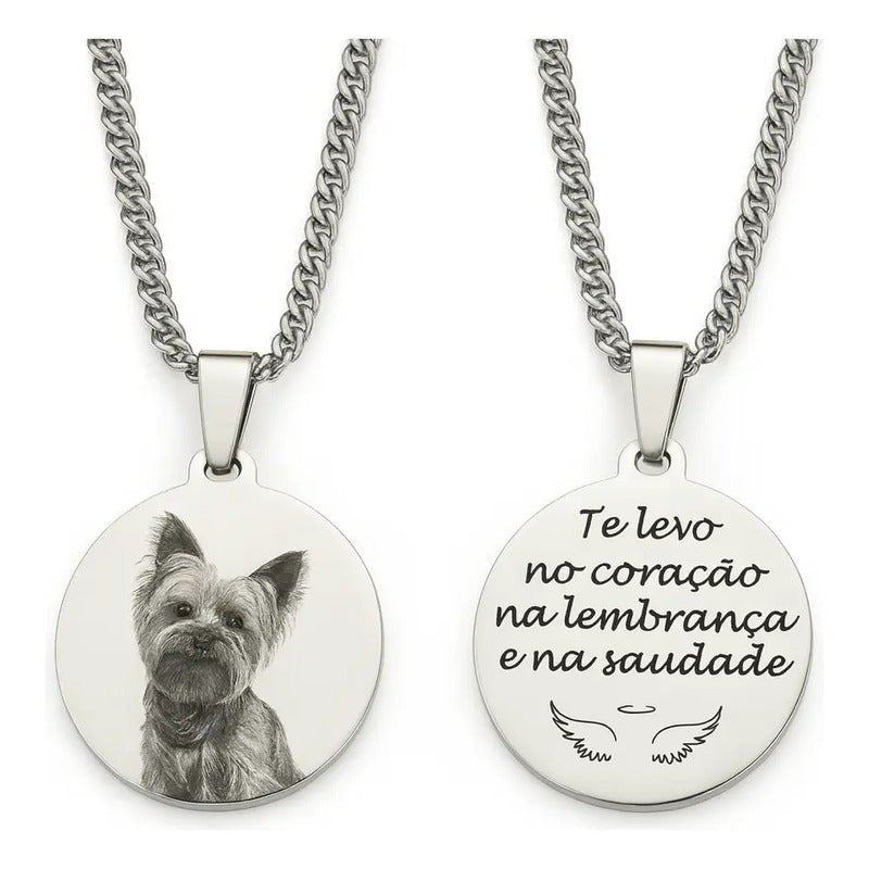 Cordão Personalizado Com Foto - Pingente E Corrente