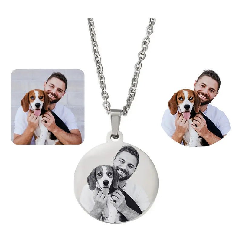 Corrente Com Pingente Personalizado Colar Com Foto Pet