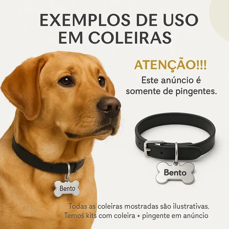 Plaquinha, Pingente, Plaqueta Identificação Cachorro E Gato