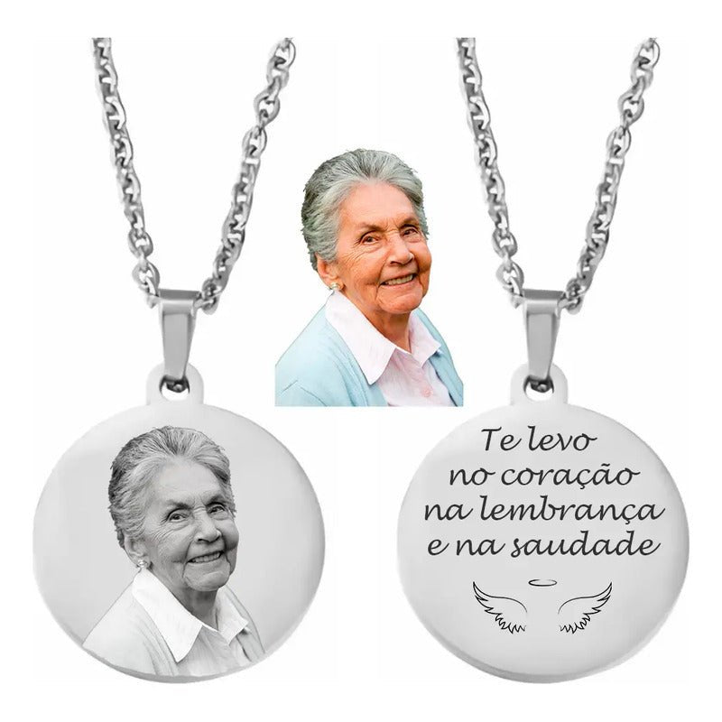 Corrente Com Pingente Personalizado Colar Com Foto Pet
