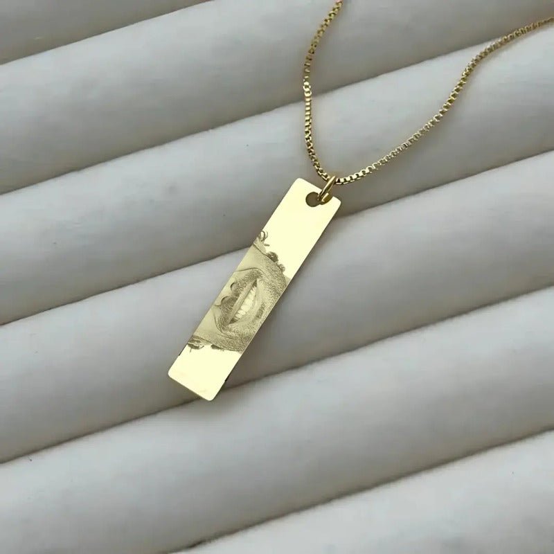 Colar Personalizado Sorriso Olhar Banhado À Ouro 18k Dourado