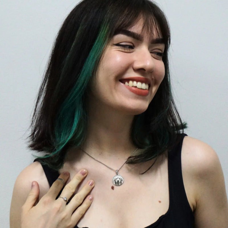 Colar Cordão Corrente Gravação Foto Família Avó Pai Mãe Amor