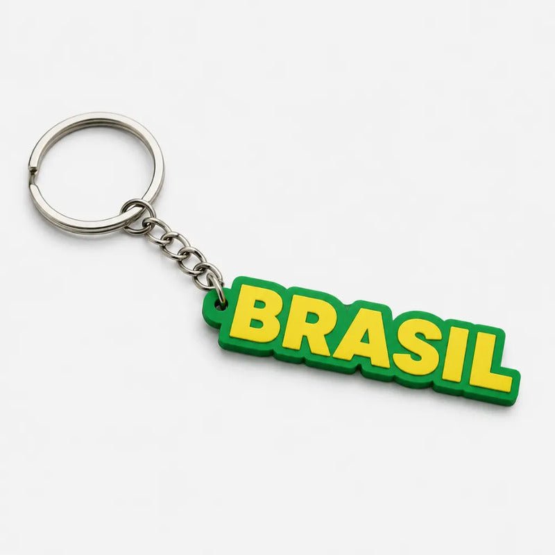 Kit 10 Chaveiros Troféu Taça Copa Do Mundo Dourada Miniatura Escrito Brasil