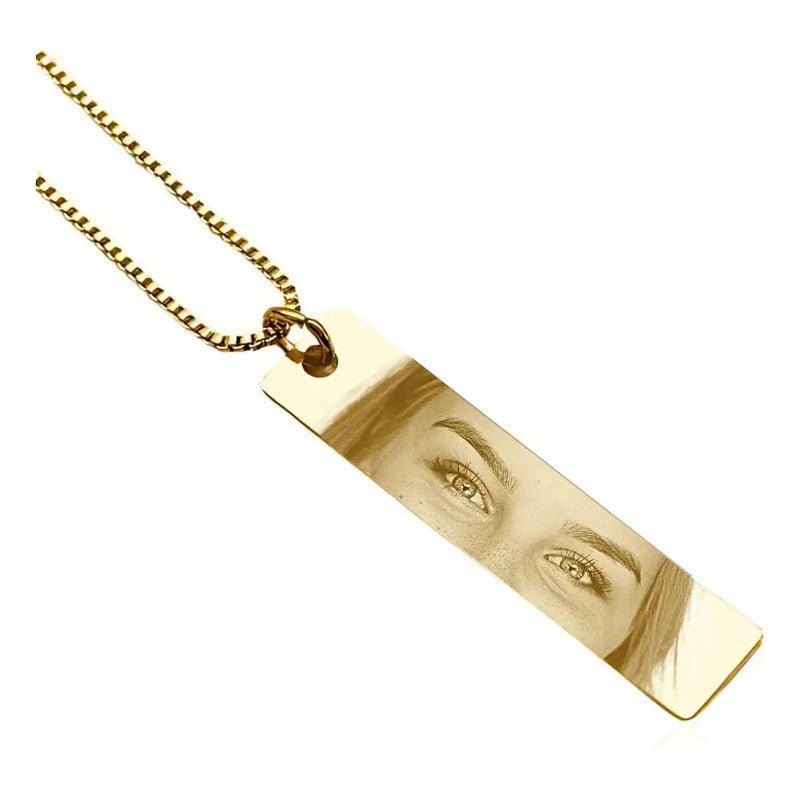Colar Personalizado Sorriso Olhar Banhado À Ouro 18k Dourado