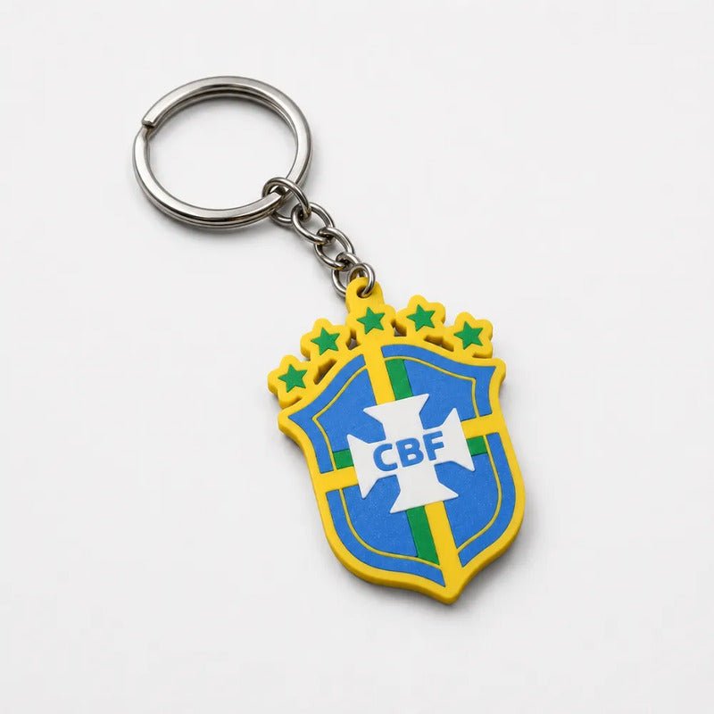 Kit 10 Chaveiros Troféu Taça Copa Do Mundo Dourada Miniatura Escudo Seleção
