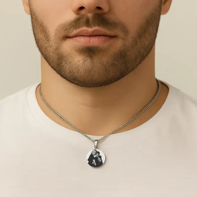 Corrente Com Pingente Personalizado Colar Com Foto Namorados