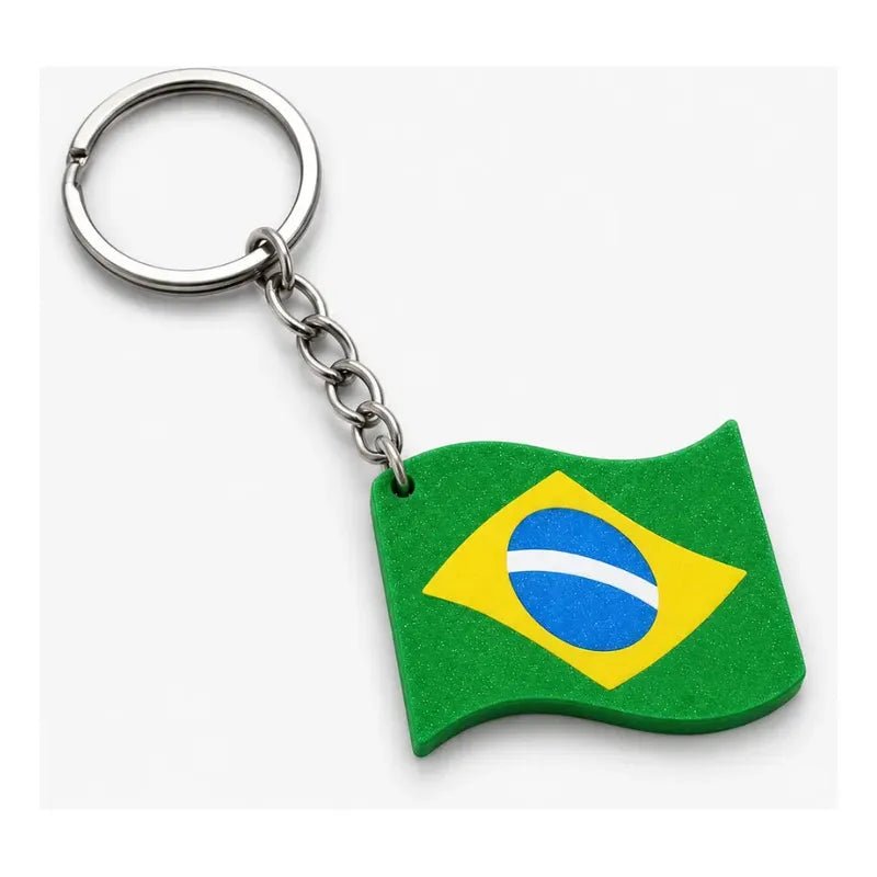 Kit 10 Chaveiros Troféu Taça Copa Do Mundo Dourada Miniatura Bandeira